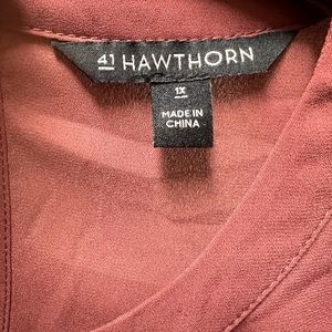 41 Hawthorn Mauve Blouse 1X